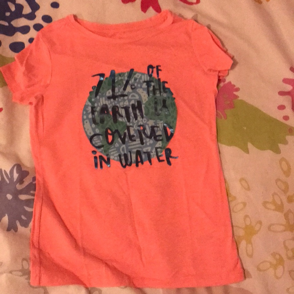Pink Earth Cat and Jack Short Sleeve Shirt Girls